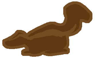 a smelly chocolate skunk